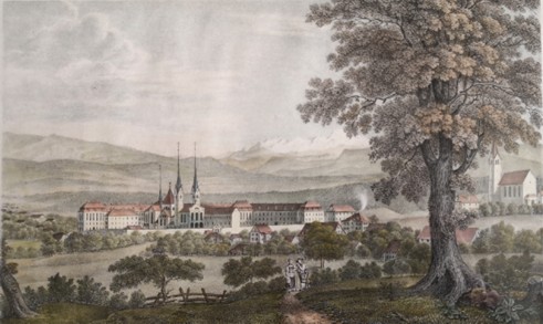 Kloster Muri von Nordwesten